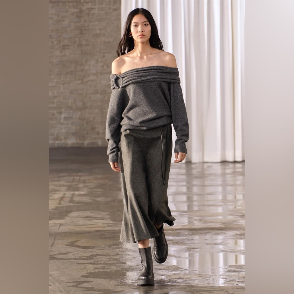 Zara wool blend maxi midi skirt - Picture 12 of 15